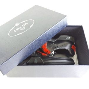 Men's Prada Calzature Uomo Spazzolato Leather Shoe